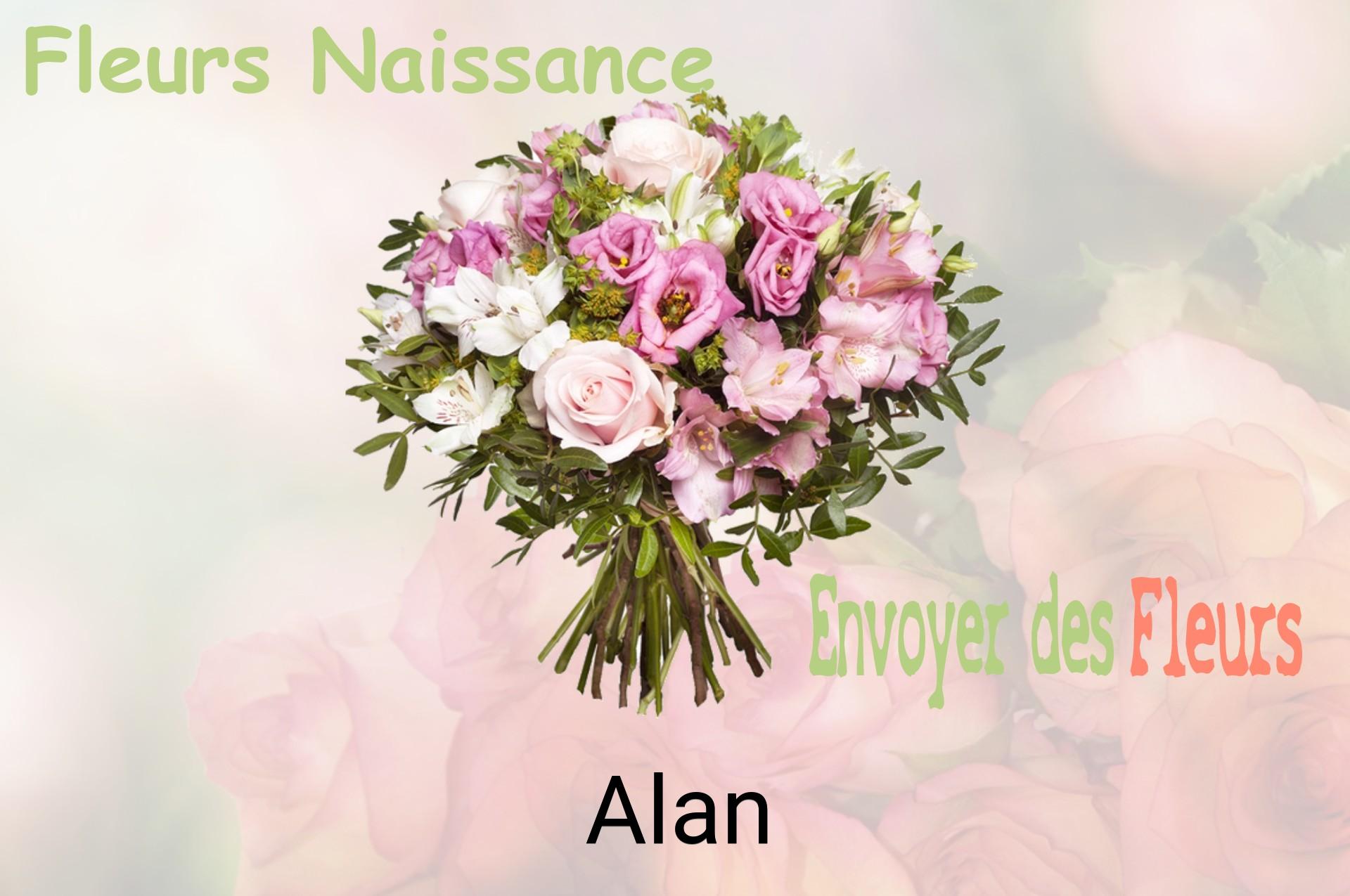 Bouquet de fleurs de naissance livré à Alan